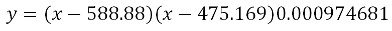 Решение уравнения квадратичной аппроксимации 3
